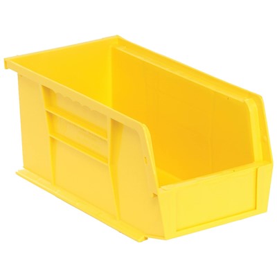 Quantum Storage Systems QUS230-YL - Ultra Stack and Hang Bin - I.D. 10.25" L x 4.375" W x 4.75" H - Yellow - 12/Carton