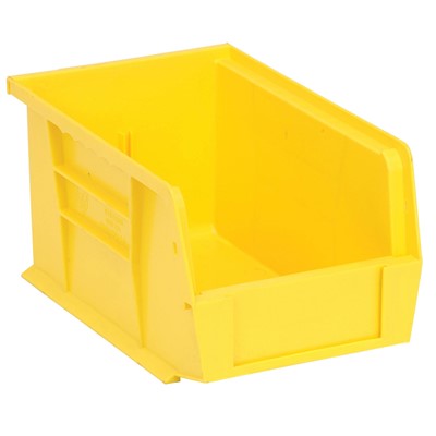 Quantum Storage Systems QUS221-YL - Ultra Stack and Hang Bin - I.D. 8.5" L x 5.125" W x 4.5" H - Yellow - 12/Carton