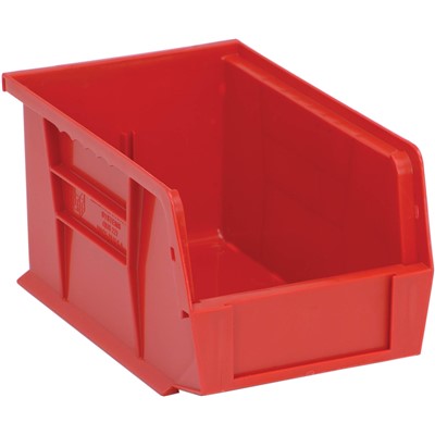 Quantum Storage Systems QUS221-RD - Ultra Stack and Hang Bin - I.D. 8.5" L x 5.125" W x 4.5" H - Red - 12/Carton