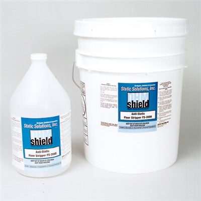 Static Solutions FS-3505 - Ohm-Shield™ Floor Stripper for Static Control Floor Waxes - 4:1 Concentrate - 5 Gallon Pail