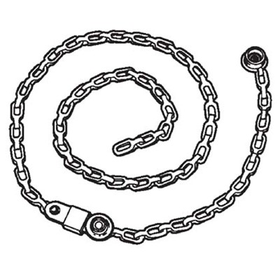 Static Solutions DC-4631 - Ohm-Stat™ Drag Chain for Rolling Carts & Chairs - 1 Meg - 24"
