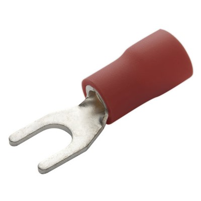 Eclipse 902-450-10 - Insulated PVC Spade Terminal - 22-16AWG - #10 Stud Size - Brazed Seam - Red - 10/Pack