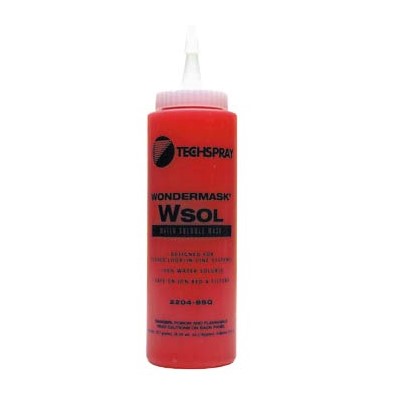 Techspray 2204-8SQ - WonderMASK® WSOL - Water-Soluble Temporary Solder Mask - 8 oz Squeeze Bottle