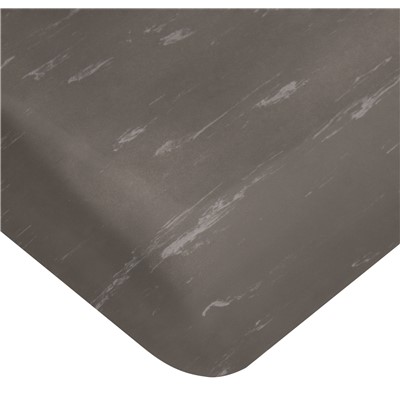 Wearwell 420.12x2x3AMCH - Tile-Top AM Marbleized PVC Surface Anti-Fatigue Mat - 2' x 3' - Charcoal