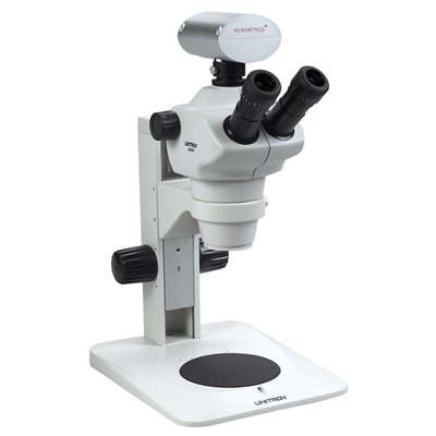 Unitron 13130 - Z850 Series Trinocular Zoom Stereo Microscope - Plain Focusing Stand
