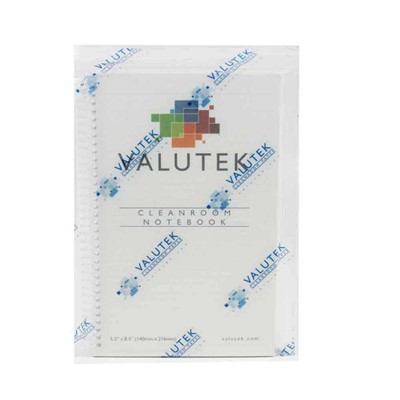 Valutek VTNBCR-5585 - NanoTek 5.5" x 8.5" College Rule Spiral-Bound Cleanroom Notebook - 5.5" x 8.5"