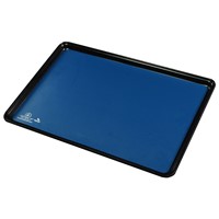 Charleswater/Desco Industries - 66465 - Statfree T2 Plus Dissipative Dual Layer Rubber Tray Liner - .060 x 16" x 24" - Dark Blue