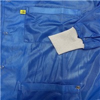 Transforming Technologies JKC 9026LB - 9010 Series ESD Lab Jacket - Collared - Knit Cuff - Light Blue - 2X-Large