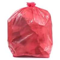 Q Source WBASLP-500 ESD Wastepaper Basket Bags 15 in X 9 in X 24 in - Pink - Anti-Static 500 bags/cs