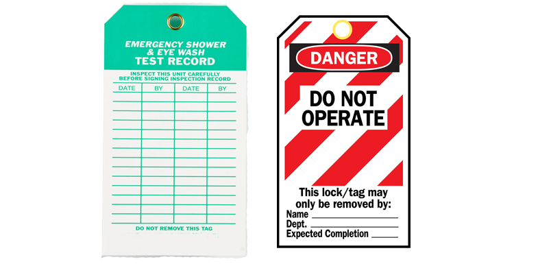 Safety Tags and Lockout Tags from Brady Woldwide Inc