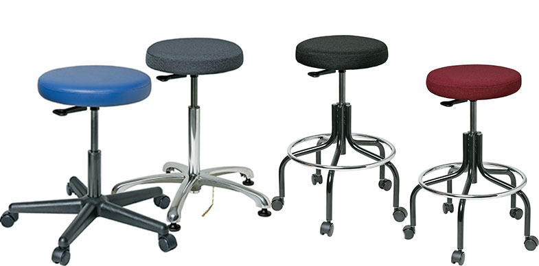 Task Stools and Office Stools by Bevco Ergonomic Seating, Gibo/Kodama Seating and Industrial Seating