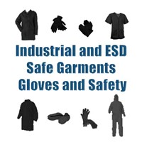Industrial and ESD safe Garments, Gloves and safety