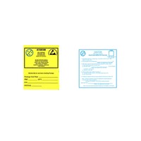 Moisture Warning and Dry Packaging Labels