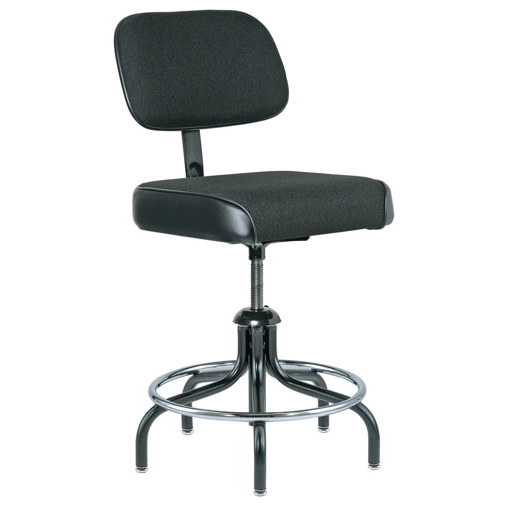 BEVCO V4507HC-BL Task Chair,Fabric,Blue,24 to 34" Seat Ht 