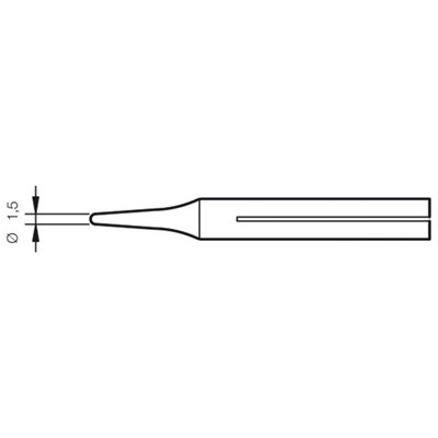 JBC Tools 0150409 - B-10D Classic Tip Series Soldering Tip for 14ST Iron - 1.5 mm