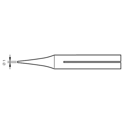JBC Tools 0390401 - R-05D Long Life Soldering Tip for 30ST/40ST/SL2020 & IN2100 Irons - 1 mm