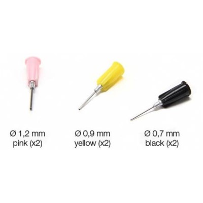 JBC Tools 0901546 - Straight Needles for T260-A Pick & Place Tool - 1.2 mm/0.9 mm/0.7 mm