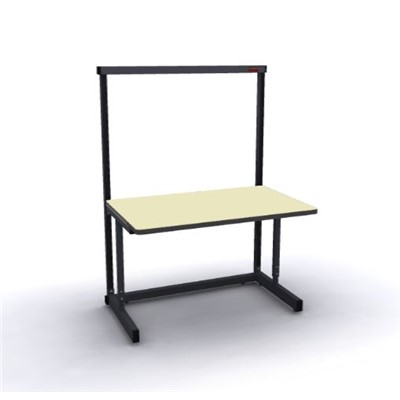 Production Basic 1100 - Stand-Alone C-Leg Station Workbench - ESD - 48" W x 30" D - Black Frame - Beige Surface