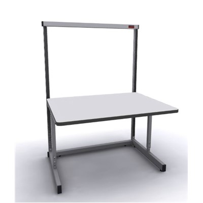 Production Basic 1101 - Stand-Alone C-Leg Station Workbench - ESD - 48" W x 36" D - Gray Frame - Gray Surface