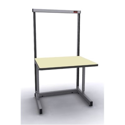 Production Basic 1103 - Stand-Alone C-Leg Station Workbench - ESD - 36" W x 30" D - Gray Frame - Beige Surface