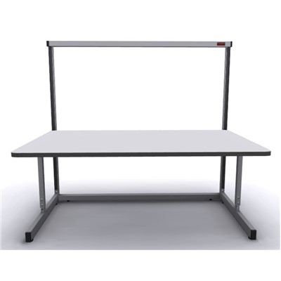 Production Basic 1111 - Stand-Alone C-Leg Station Workbench - ESD - 72" W x 36" D - Gray Frame - Gray Surface