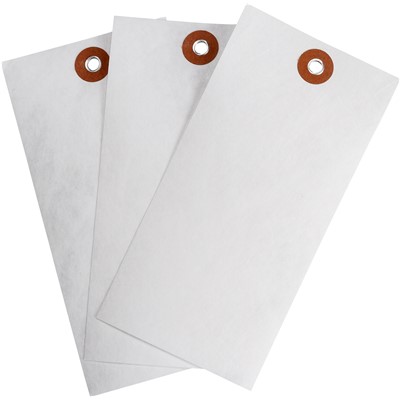 Brady 102037 - Blank Write-On Tags - 5.25" H x 2.625" W - Pack of 1000 Tags