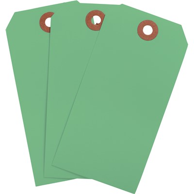 Brady 102115 - Blank Write-On Tags - 4.25" H x 2.125" W - Cardstock - Light Green - Pack of 1000 Tags