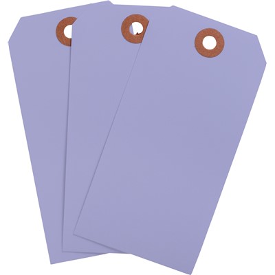 Brady 102155 - Blank Write-On Tags - 4.25" H x 2.125" W - Cardstock - Lavender - Pack of 1000 Tags