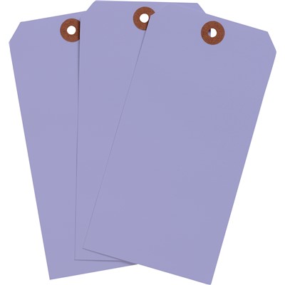 Brady 102159 - Blank Write-On Tags - 6.25" H x 3.125" W - Cardstock - Lavender - Pack of 1000 Tags
