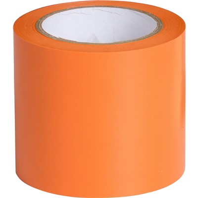 Brady 102835 - Marking Tape Roll - Abrasion Resistant Vinyl - Solid Color - Orange - 4" - Roll of 108 Feet