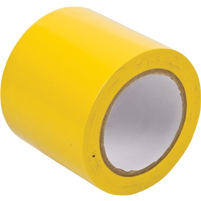 Brady 102838 - Marking Tape Roll - Abrasion Resistant Vinyl - Solid Color - Yellow - 4" - Roll of 108 Feet