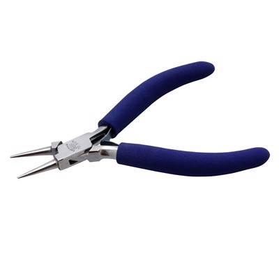 Aven 10306 Pliers Round Nose 5" - Smooth - Stainless Steel - ESD Safe Grips