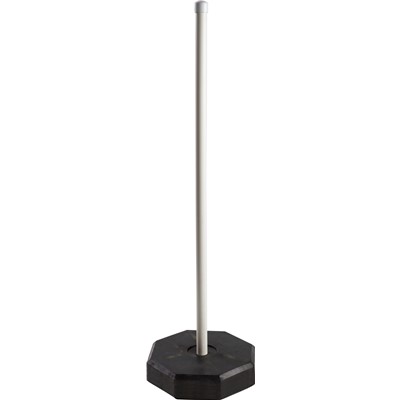 Brady 103568 - Recycled Rubber Sign Post System - 5' H - Black/Natural