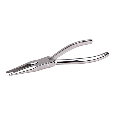 Aven 10360 6" Stainless Steel - Long Nose Pliers - Serrated Jaws.