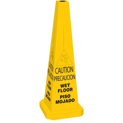 Brady 103680 - BradyCone Warning System - CAUTION/PRECAUCION WET FLOOR/PISO MOJADO