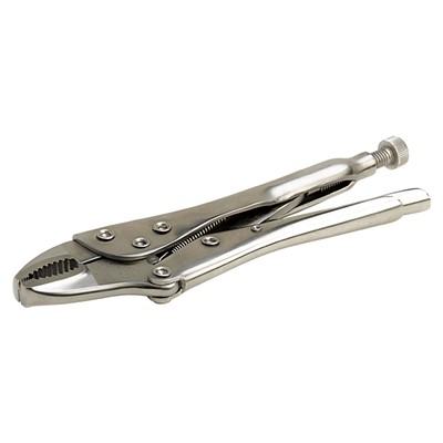 Aven 10375 7" Stainless Steel Locking Pliers - Serrated Jaws