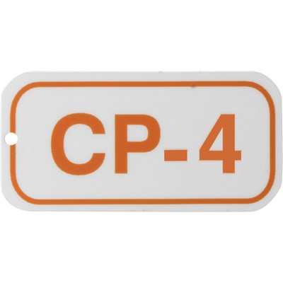 Brady 105637 - Energy Source Tags for Control Panels - CP-4 - Orange on White - Adhesive Back - 5/Pack