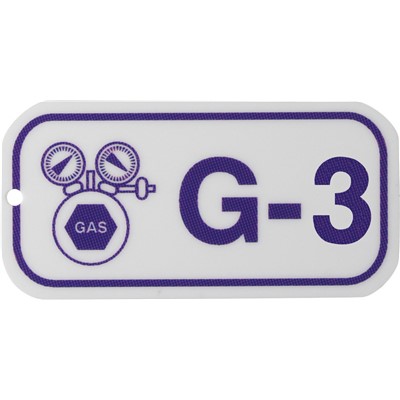 Brady 105671 - Energy Source Tags for Gas - G-3 - Purple on White - 5/Pack