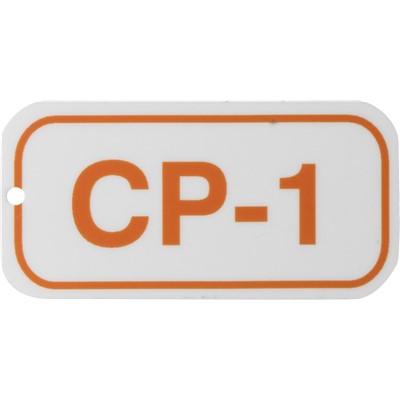 Brady 105674 - Energy Source Tags for Control Panels - CP-1 - Orange on White - 25/Pack