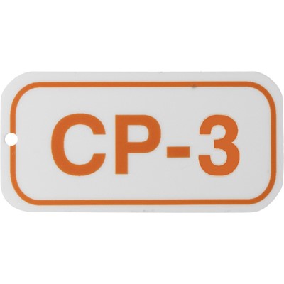 Brady 105676 - Energy Source Tags for Control Panels - CP-3 - Orange on White - 25/Pack