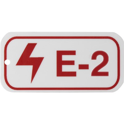 Brady 105680 - Energy Source Tags for Electrical - E-2 - Red on White - 25/Pack