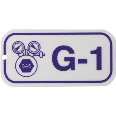 Brady 105709 - Energy Source Tags for Gas - G-1 - Purple on White - 25/Pack