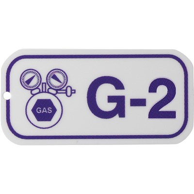 Brady 105710 - Energy Source Tags for Gas - G-2 - Purple on White - 25/Pack