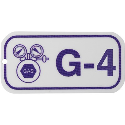 Brady 105712 - Energy Source Tags for Gas - G-4 - Purple on White - 25/Pack