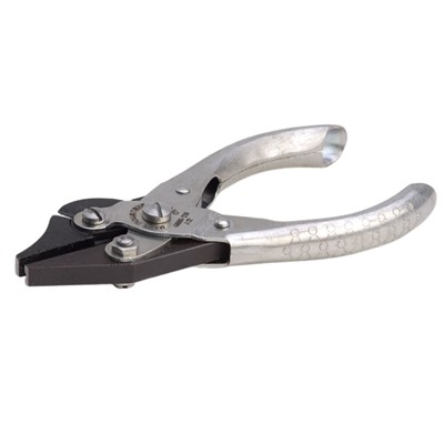 Aven 10761 5" Flat Nose Parallel Action Pliers w/ V-Slot - serrated jaw & wire cutter