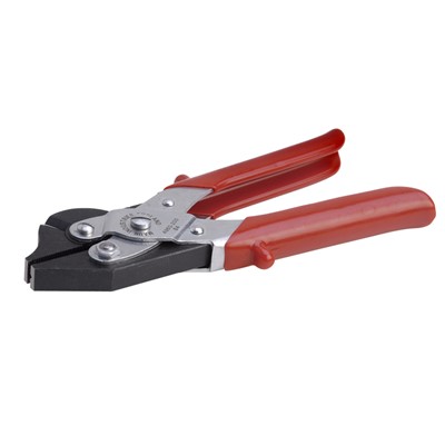 Aven 10764 8" Flat Nose Parallel Action Pliers w/ V-Slot - serrated jaw & wire cutter