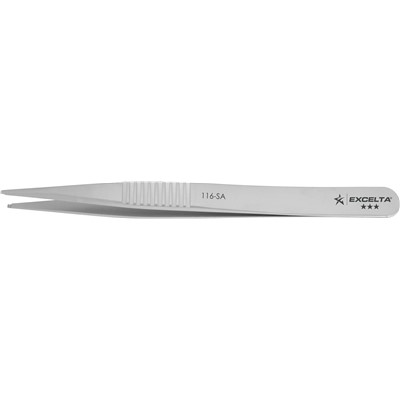 Excelta 116-SA - 3-Star S.M.D Paddle Tip Tweezers - NEVERUST® - 4.25"
