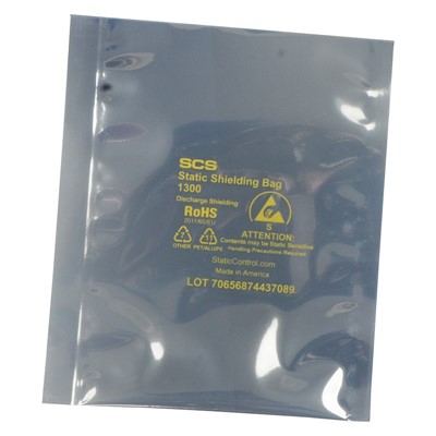 SCS 13001024 - Metal-In Static Sheilding Bag w/High Puncture Resistance - 10" x 24" - 100/Pack