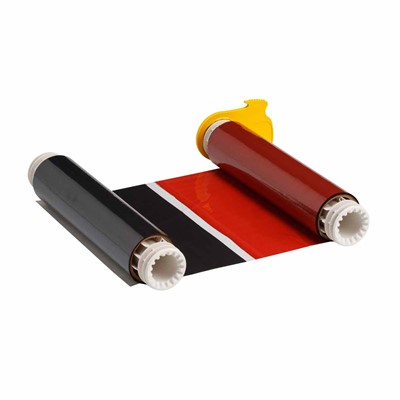 Brady 13520 - PowerMark® Two Color Ribbon - 8.8" x 200' - Black/Red