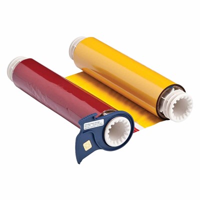 Brady 13530 - PowerMark® Four Color Ribbon - 8.8" x 200' - Black/Red/Blue/Yellow